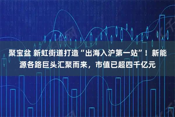 聚宝盆 新虹街道打造“出海入沪第一站”！新能源各路巨头汇聚而来，市值已超四千亿元